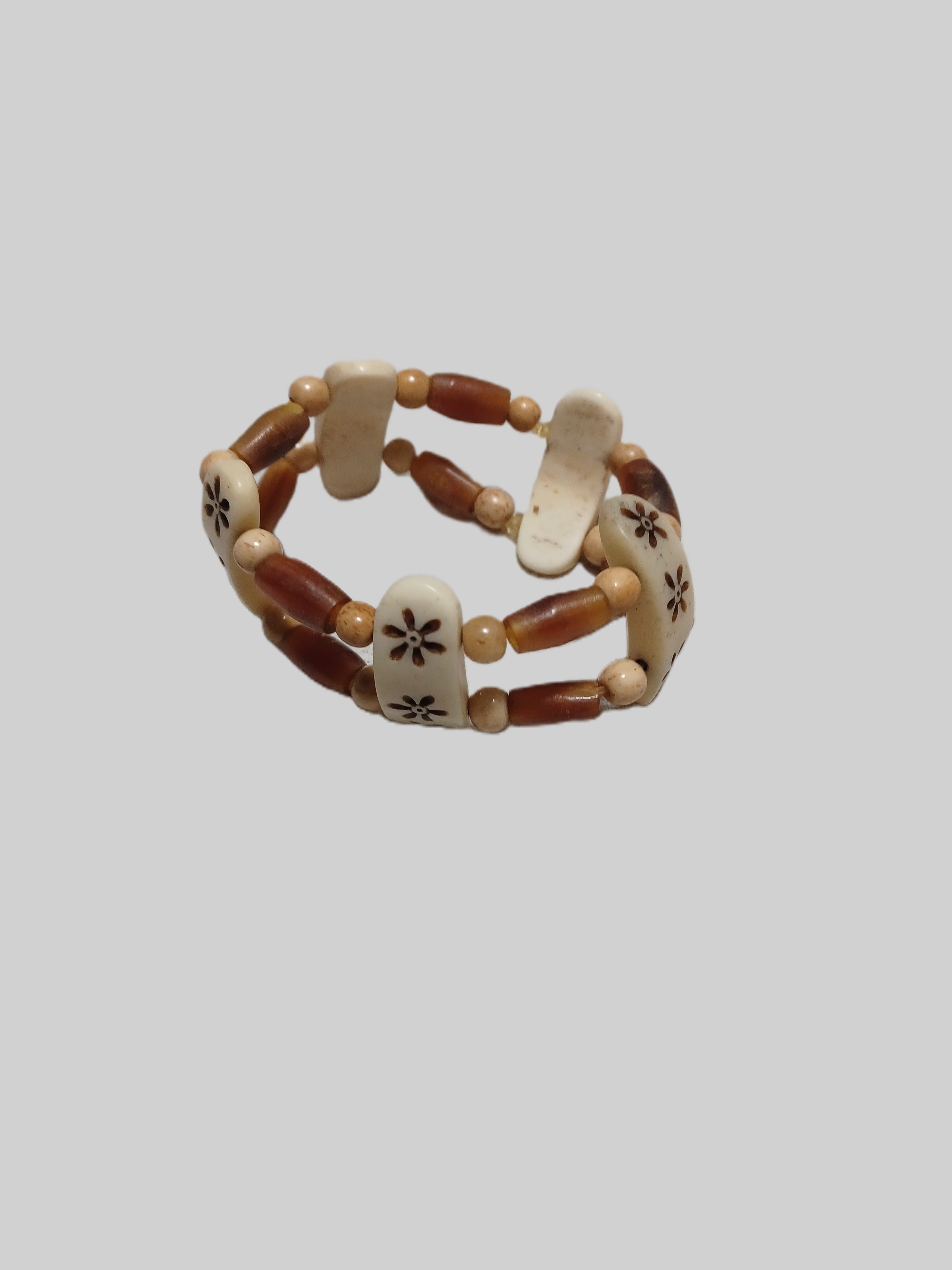Bone Bracelet - Double Stranded Elastic