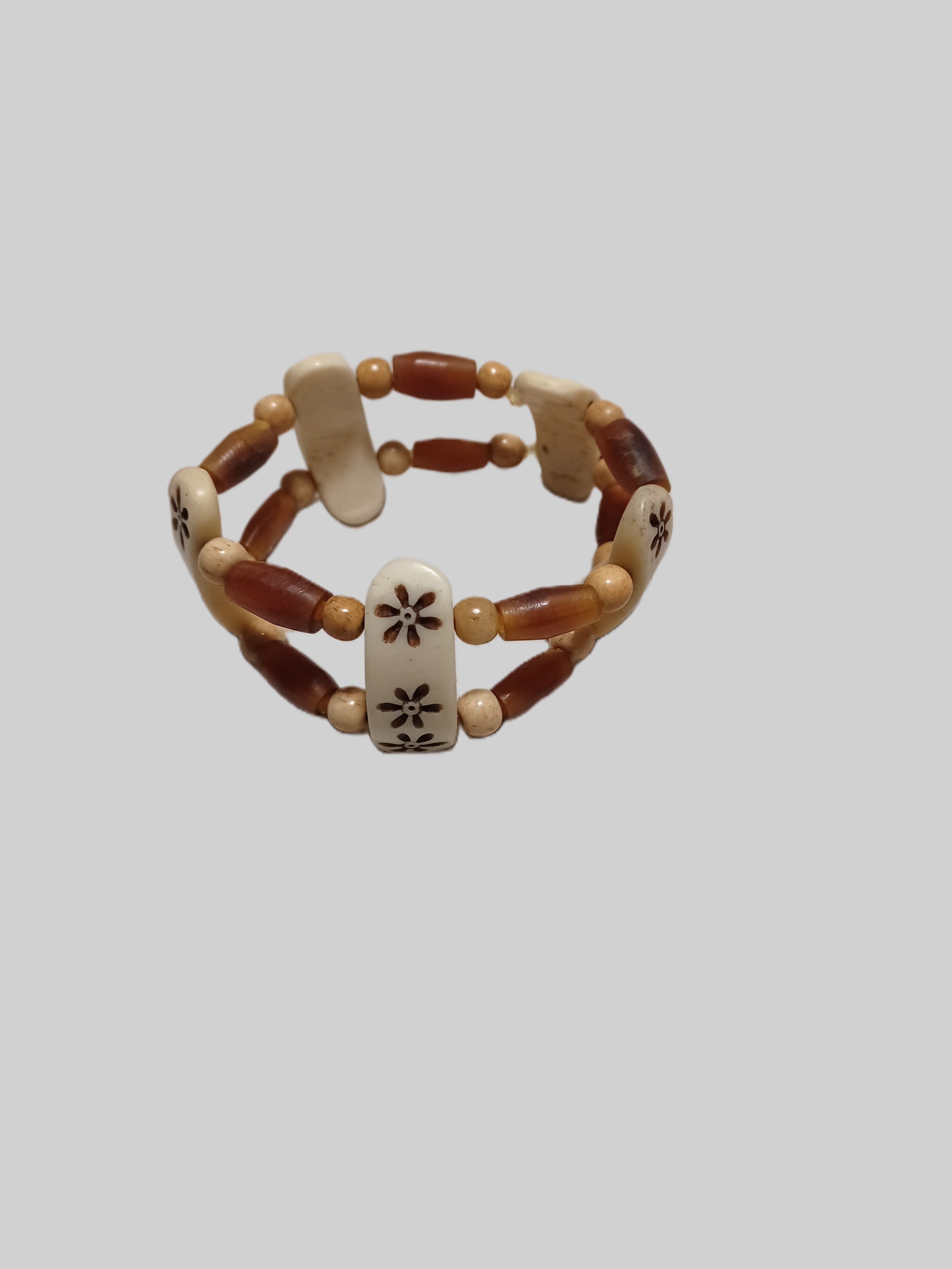 Bone Bracelet - Double Stranded Elastic