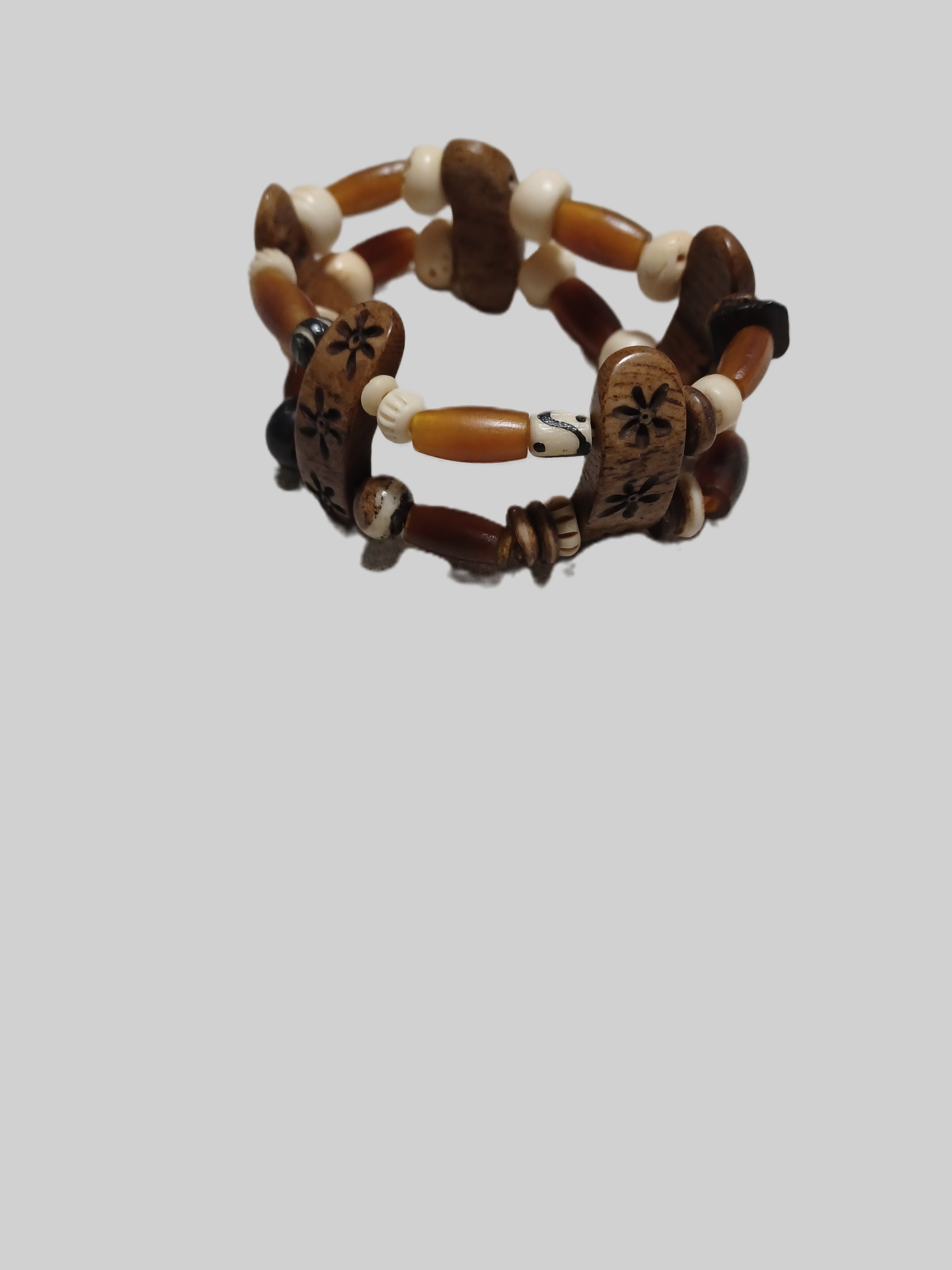 Bone Bracelet - Double Stranded Elastic