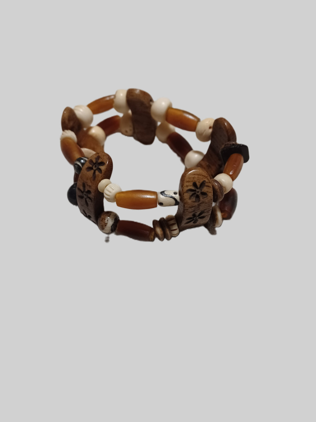 Bone Bracelet - Double Stranded Elastic