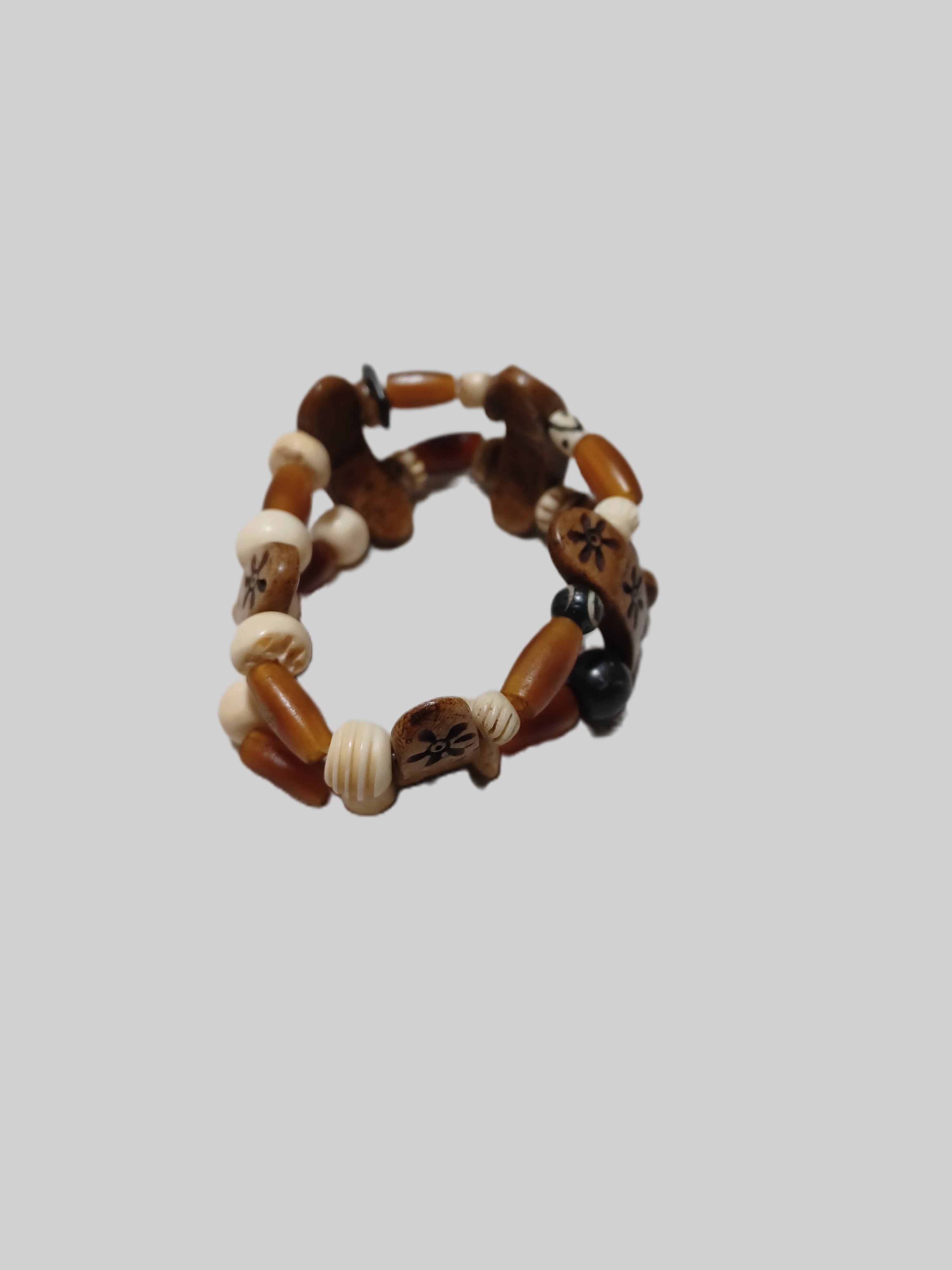 Bone Bracelet - Double Stranded Elastic