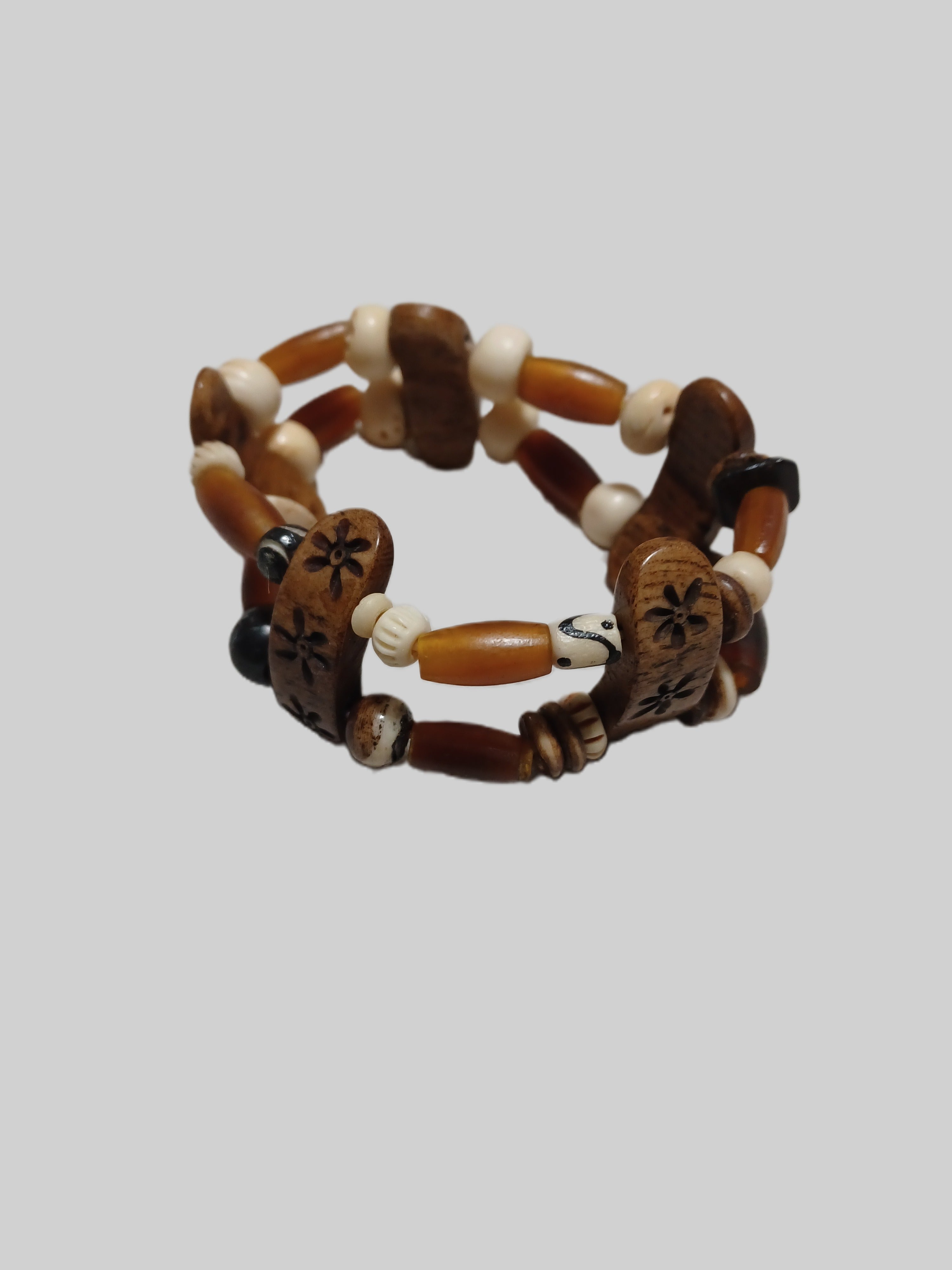 Bone Bracelet - Double Stranded Elastic