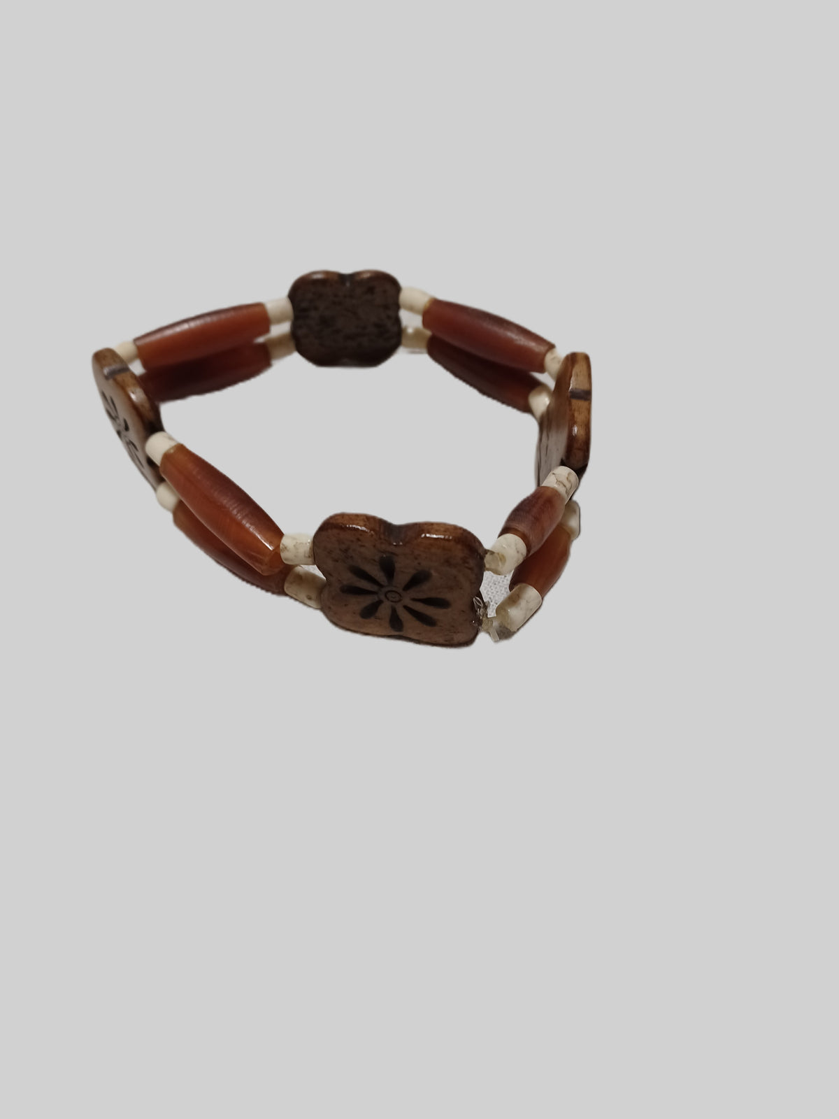 Bone Bracelet - Double Stranded Elastic
