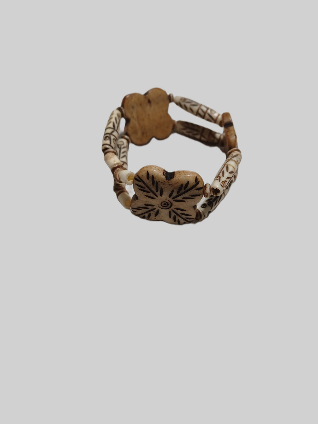 Bone Bracelet - Double Stranded Elastic