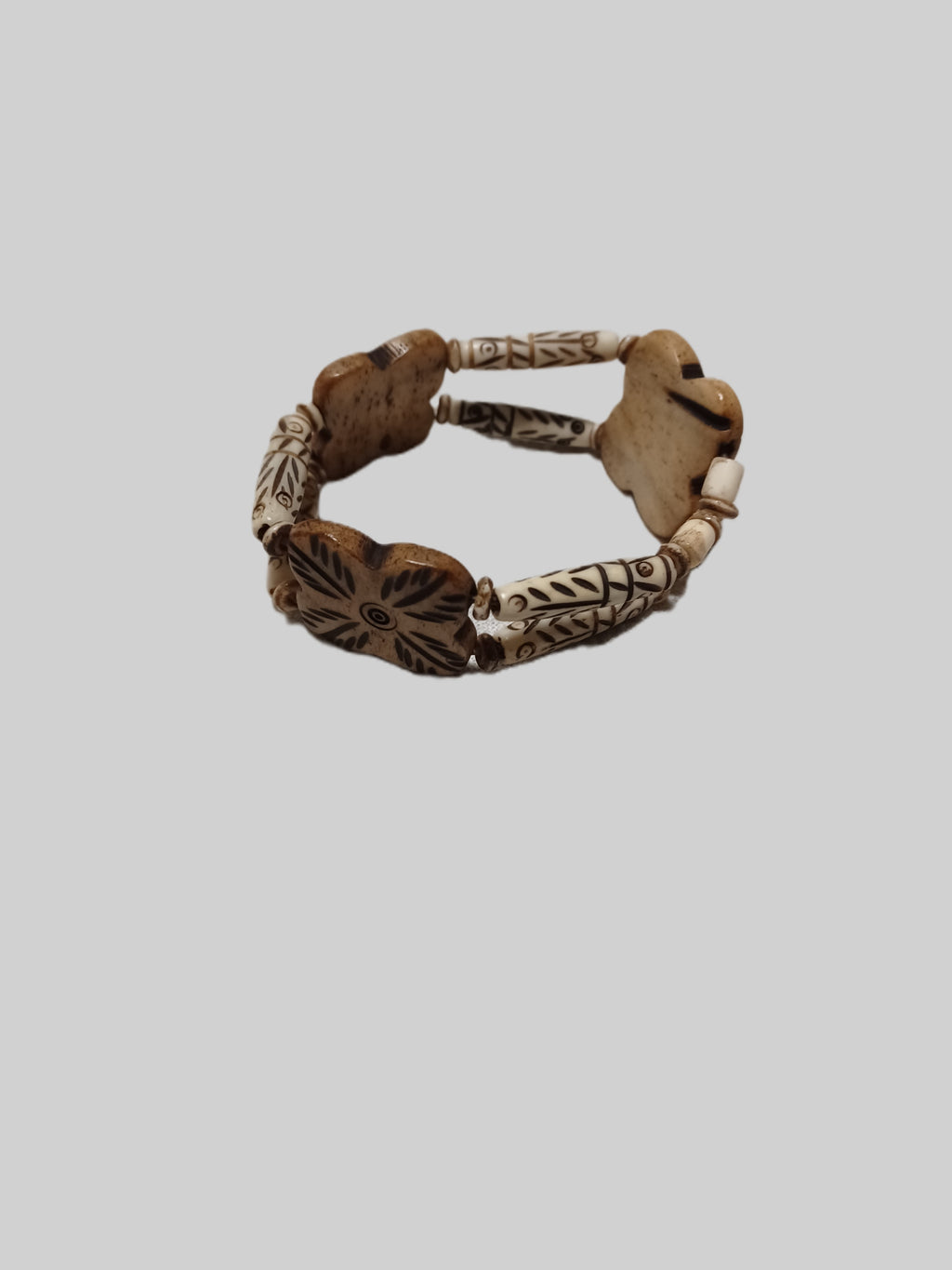 Bone Bracelet - Double Stranded Elastic
