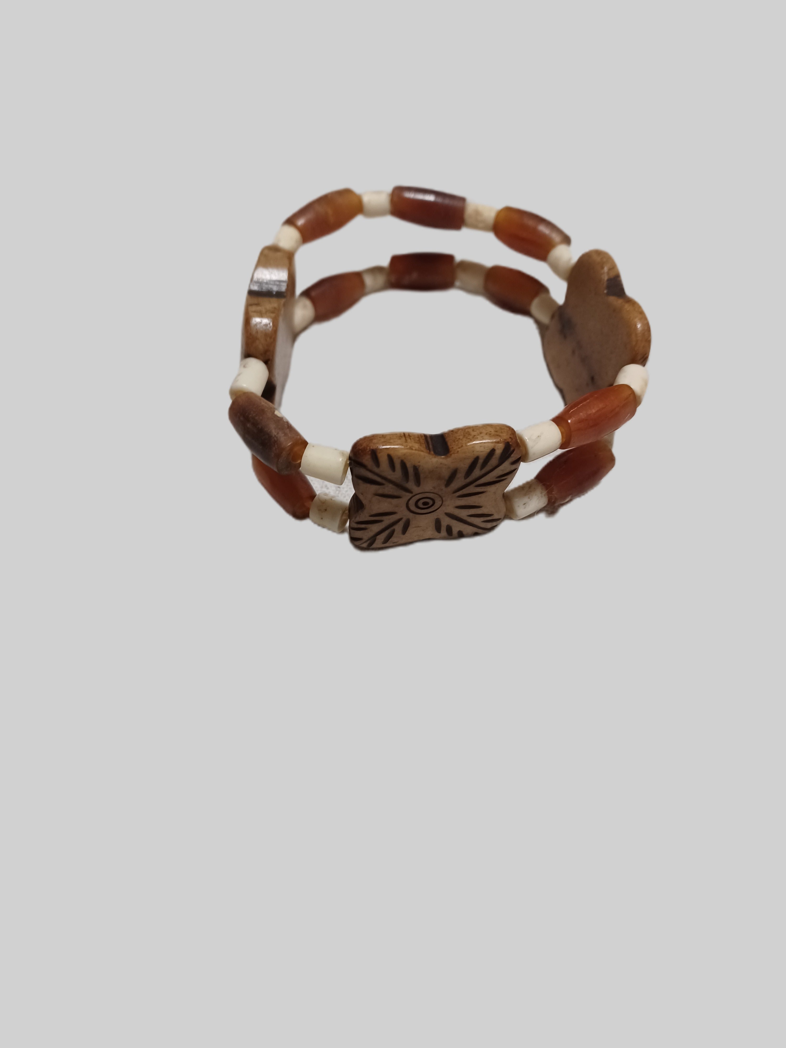 Bone Bracelet - Double Stranded Elastic