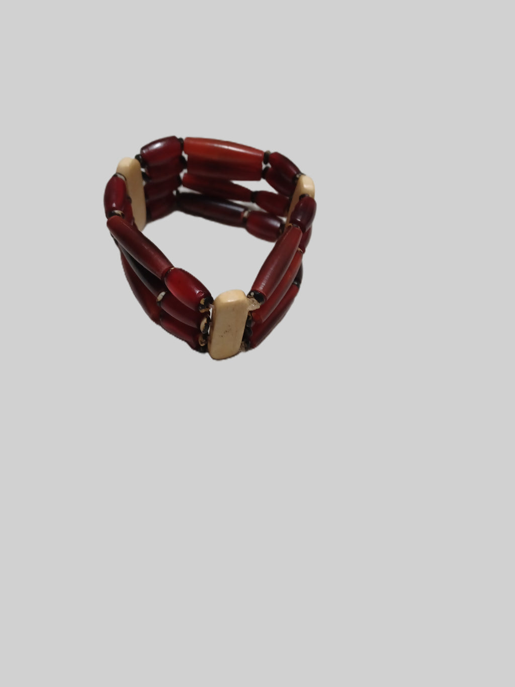 Bone Bracelet - Triple Stranded Elastic