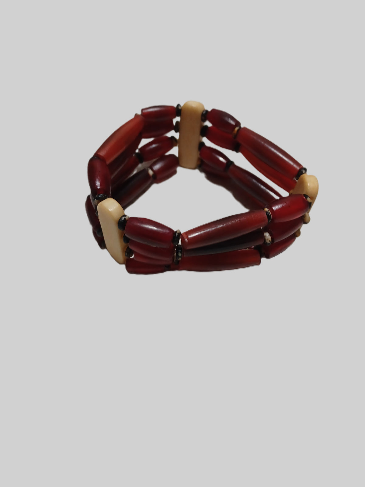 Bone Bracelet - Triple Stranded Elastic