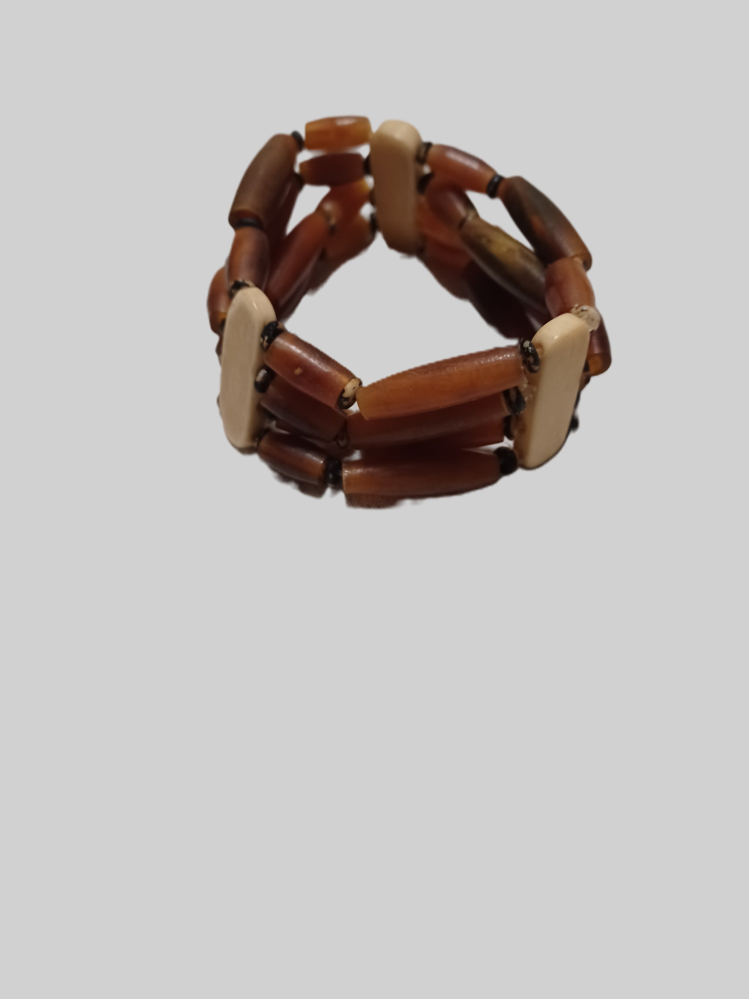 Bone Bracelet - Triple Stranded Elastic