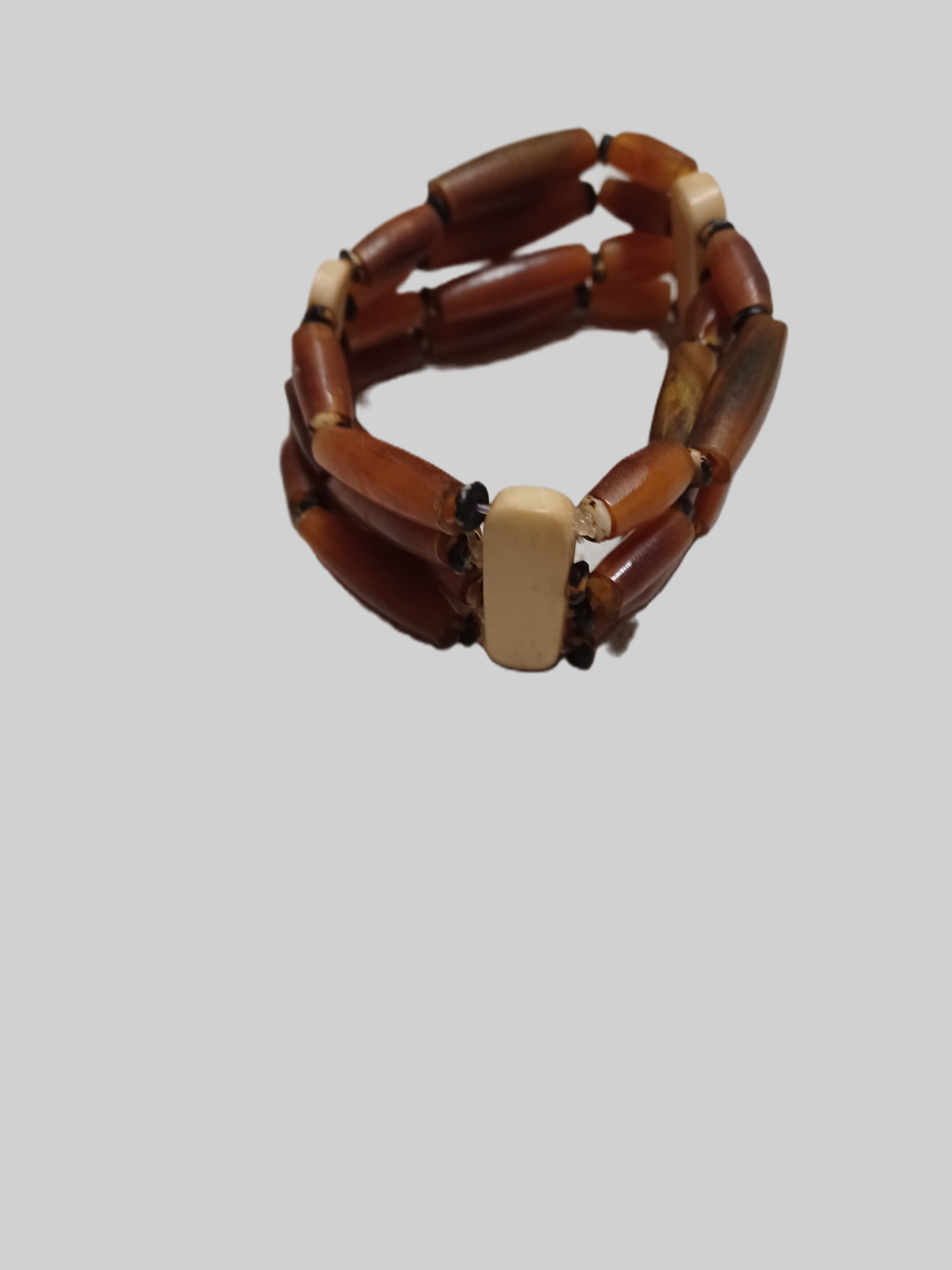 Bone Bracelet - Triple Stranded Elastic