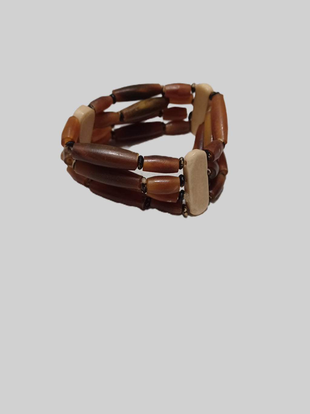 Bone Bracelet - Triple Stranded Elastic