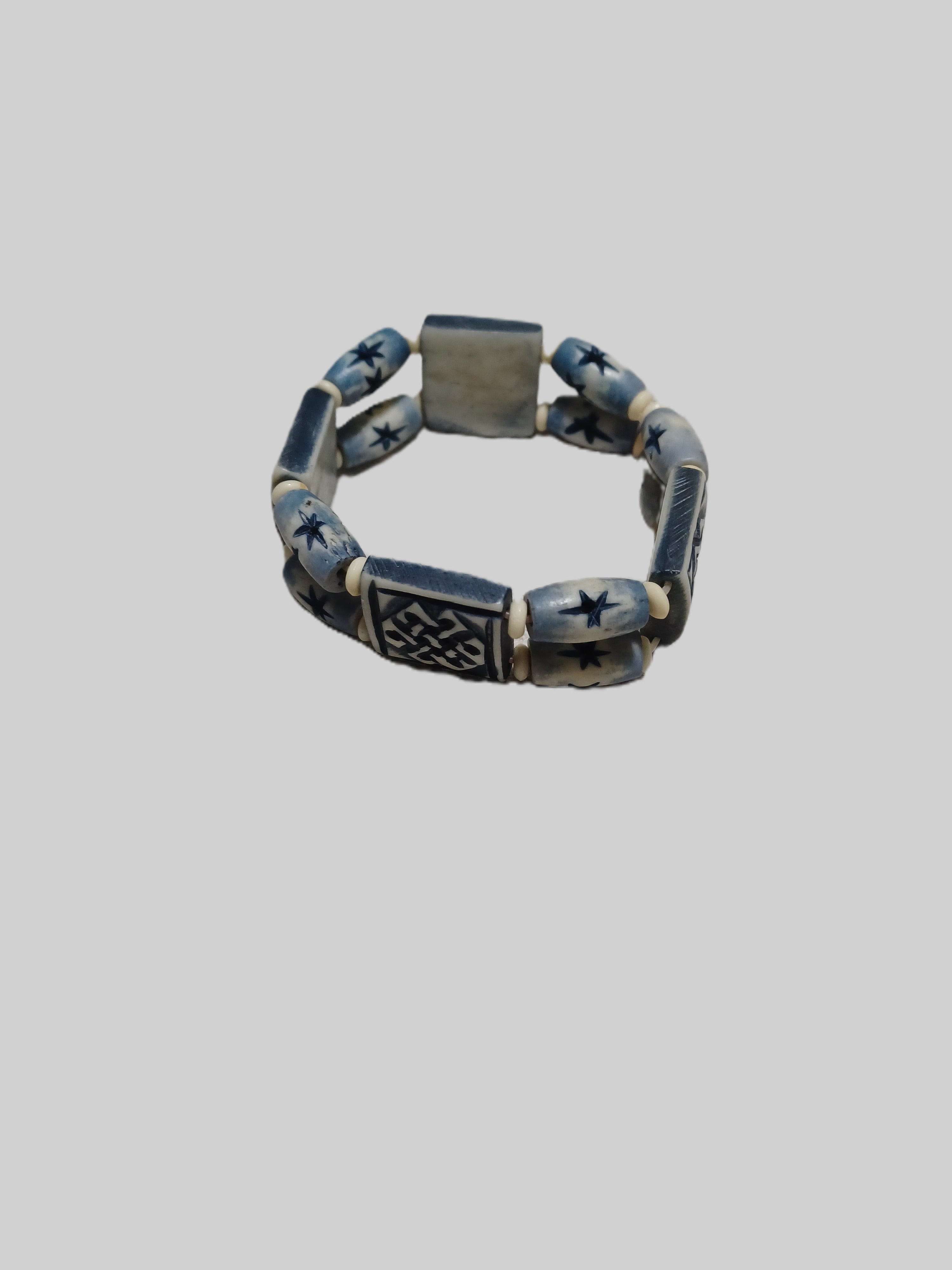 Bone Bracelet - Double Stranded Elastic