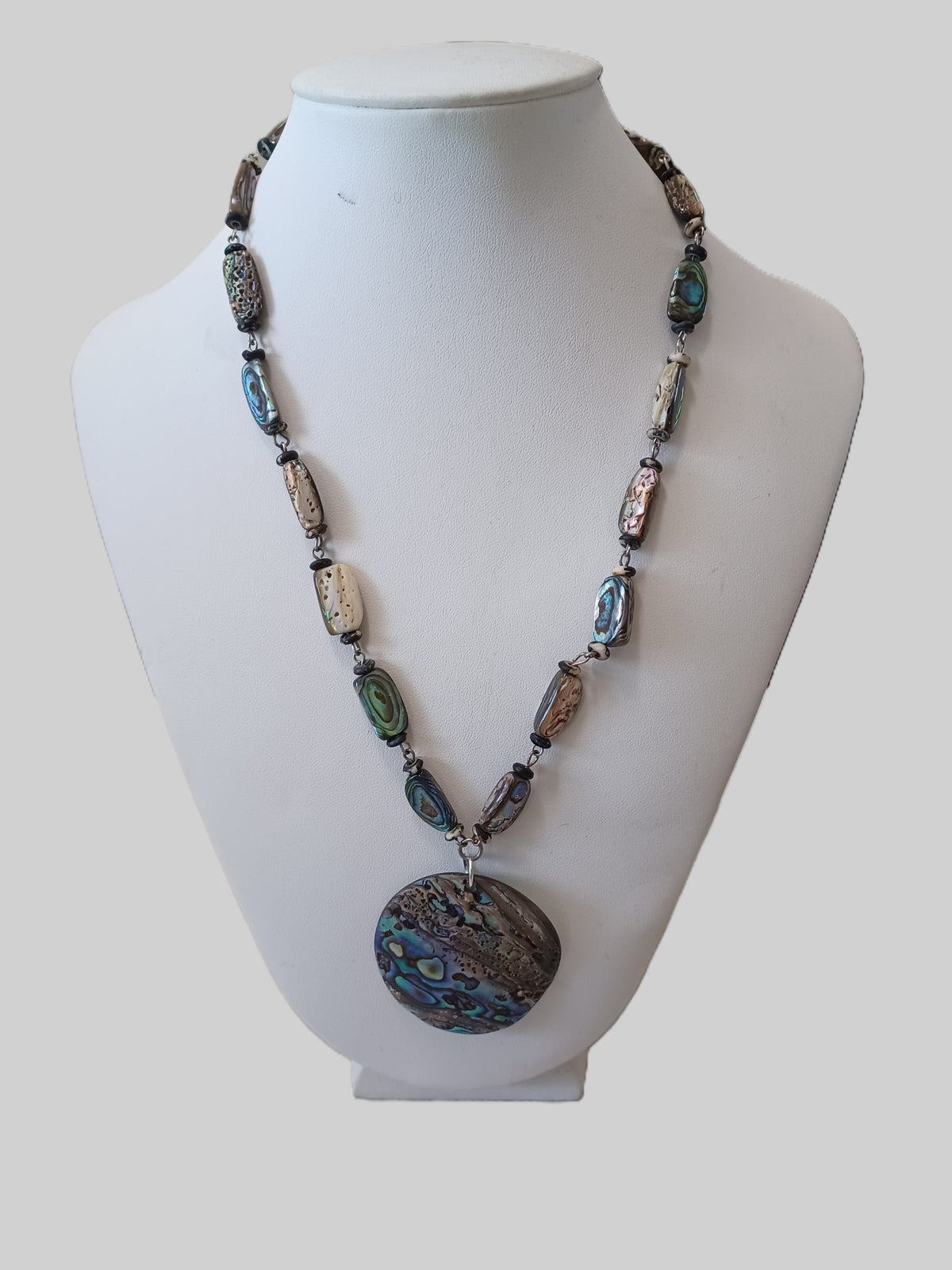 Shell Necklace - Nugget Paua Shell - Choice of Focal Design