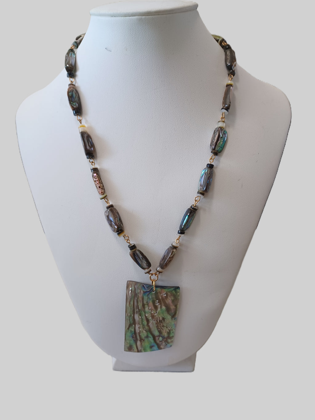 Shell Necklace - Nugget Paua Shell - Choice of Focal Design