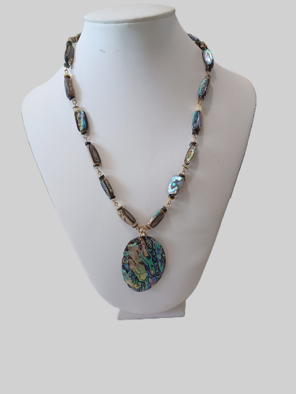 Shell Necklace - Nugget Paua Shell - Choice of Focal Design