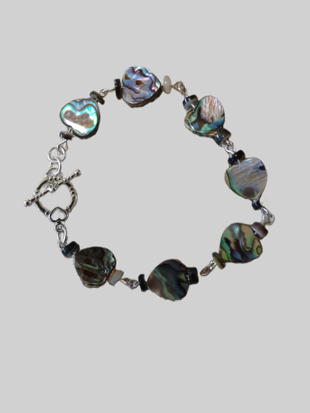 Shell Bracelet - Heart Paua Shell