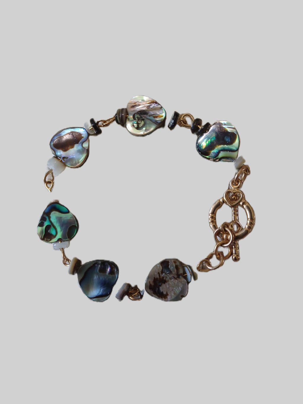 Shell Bracelet - Heart Paua Shell
