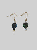 Shell Earrings - Heart Paua Shell