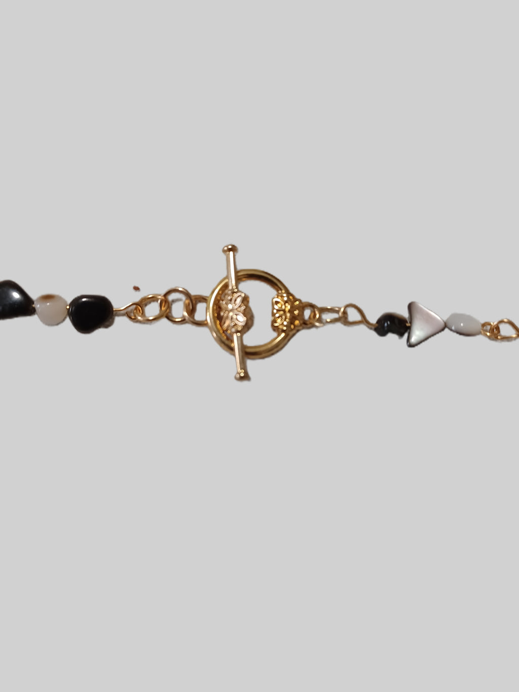 Shell Necklace - Black Lip Shell - Peace Sign