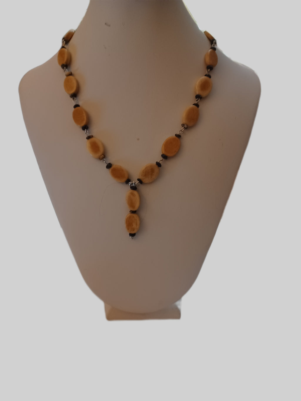 Bone Necklace - Silver Plated