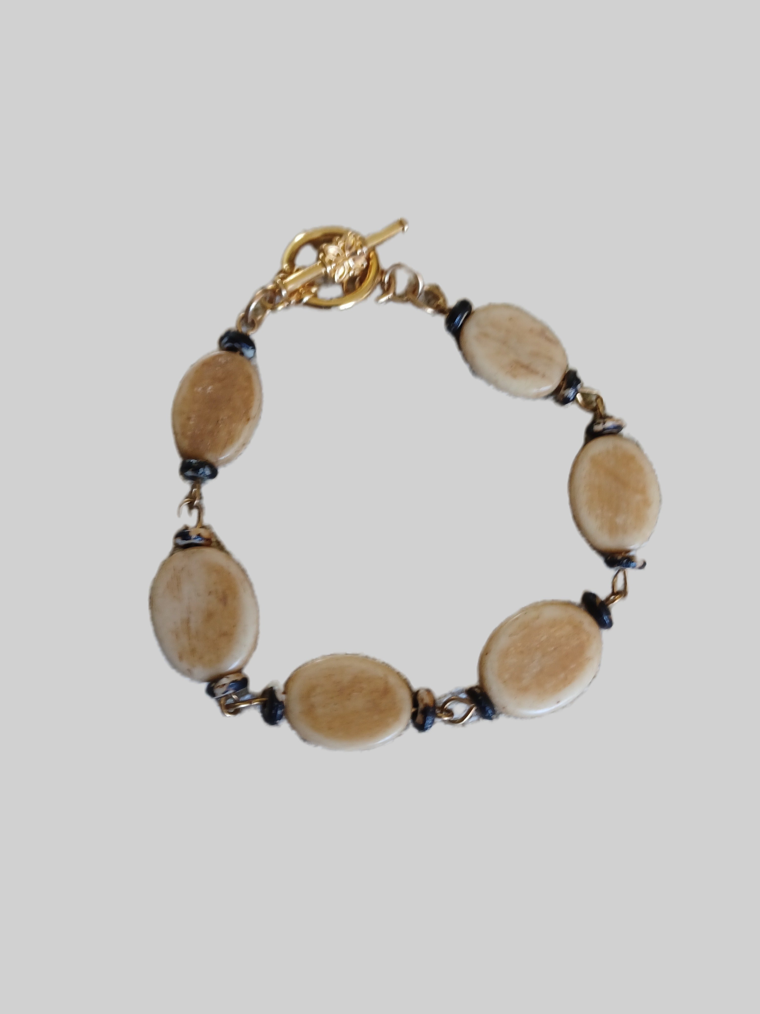 Bone Bracelet - 7-3/4" Gold Plated