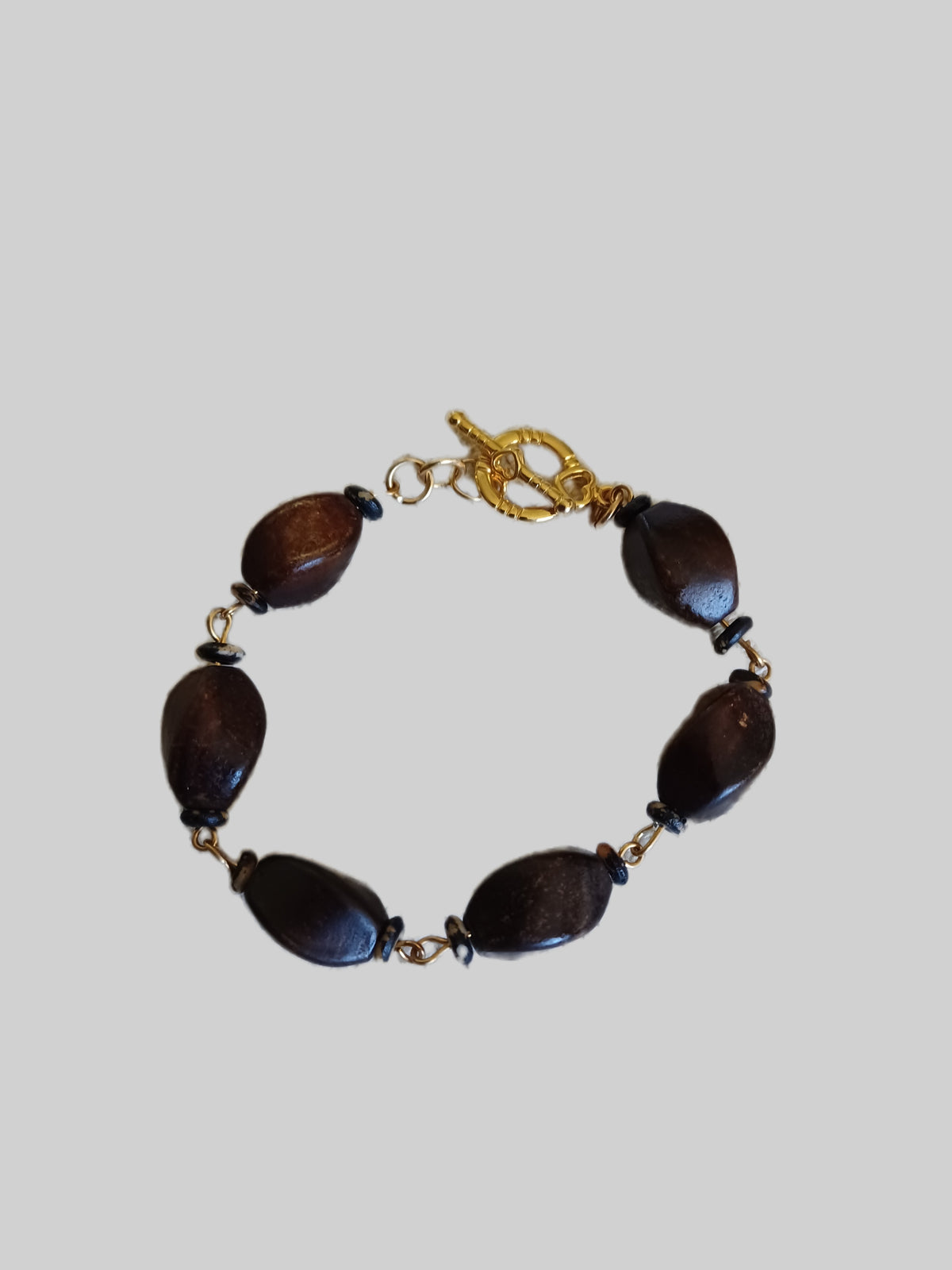 Horn Bracelet - 7-1/4" Gold Plated