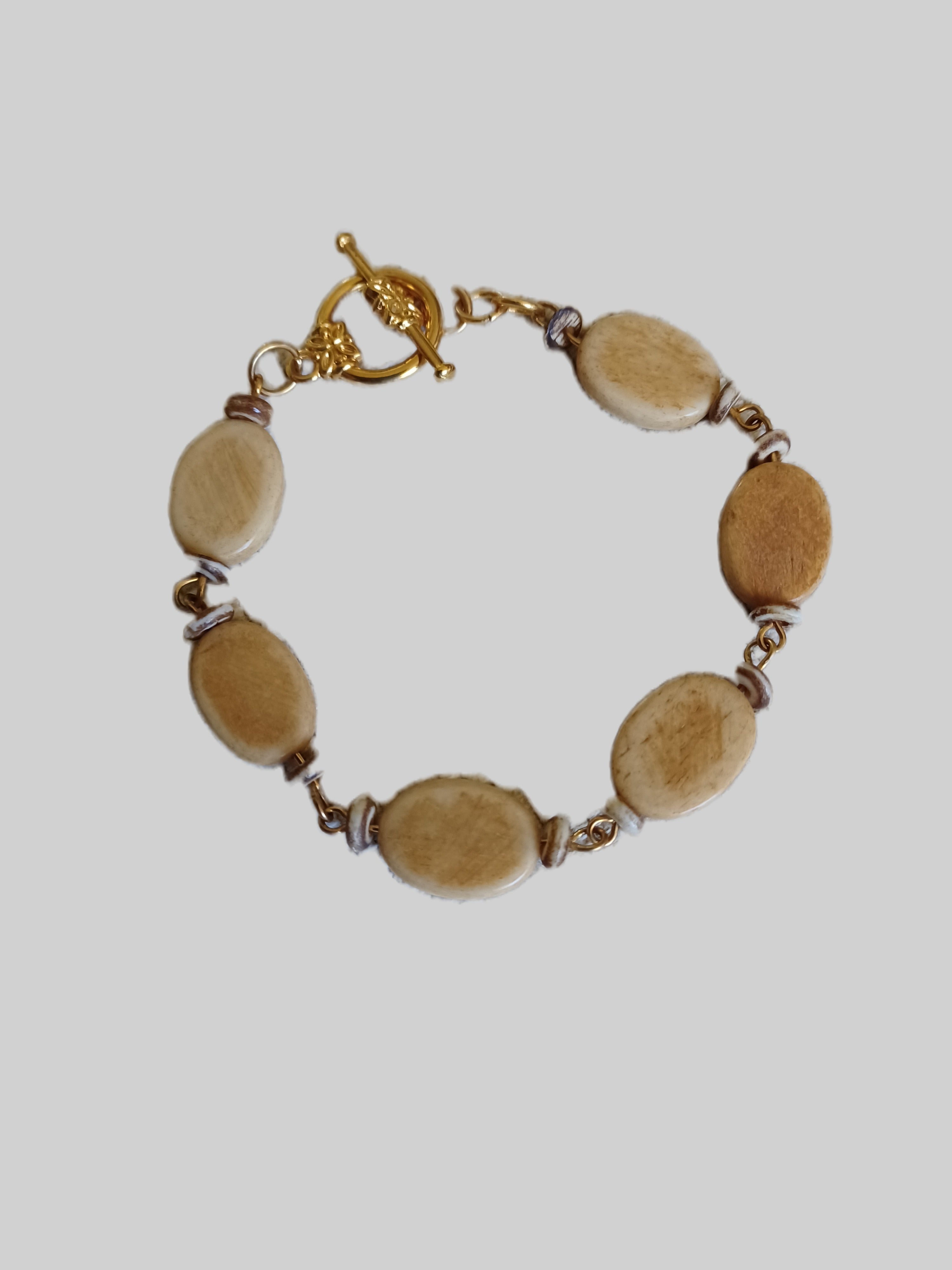 Bone Bracelet - 7-1/4 Gold Plated