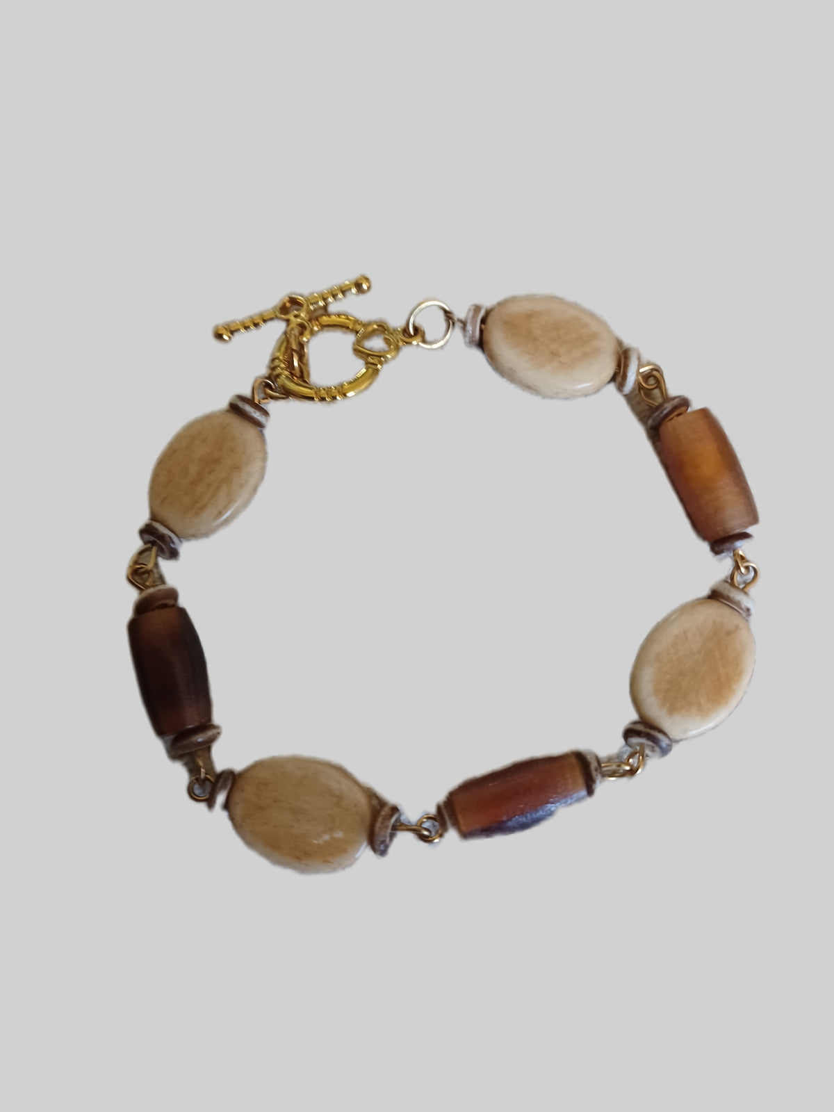 Bone Bracelet - 7-3/4" Gold Plated
