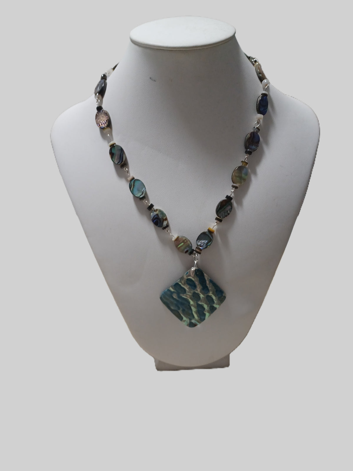 Oval Paua Shell Necklace - Choice of Focal Design
