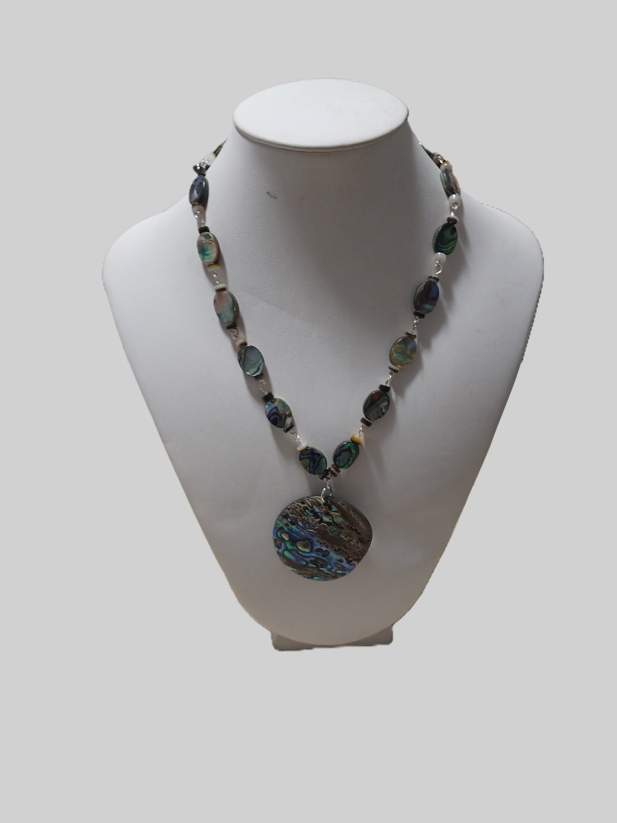 Oval Paua Shell Necklace - Choice of Focal Design