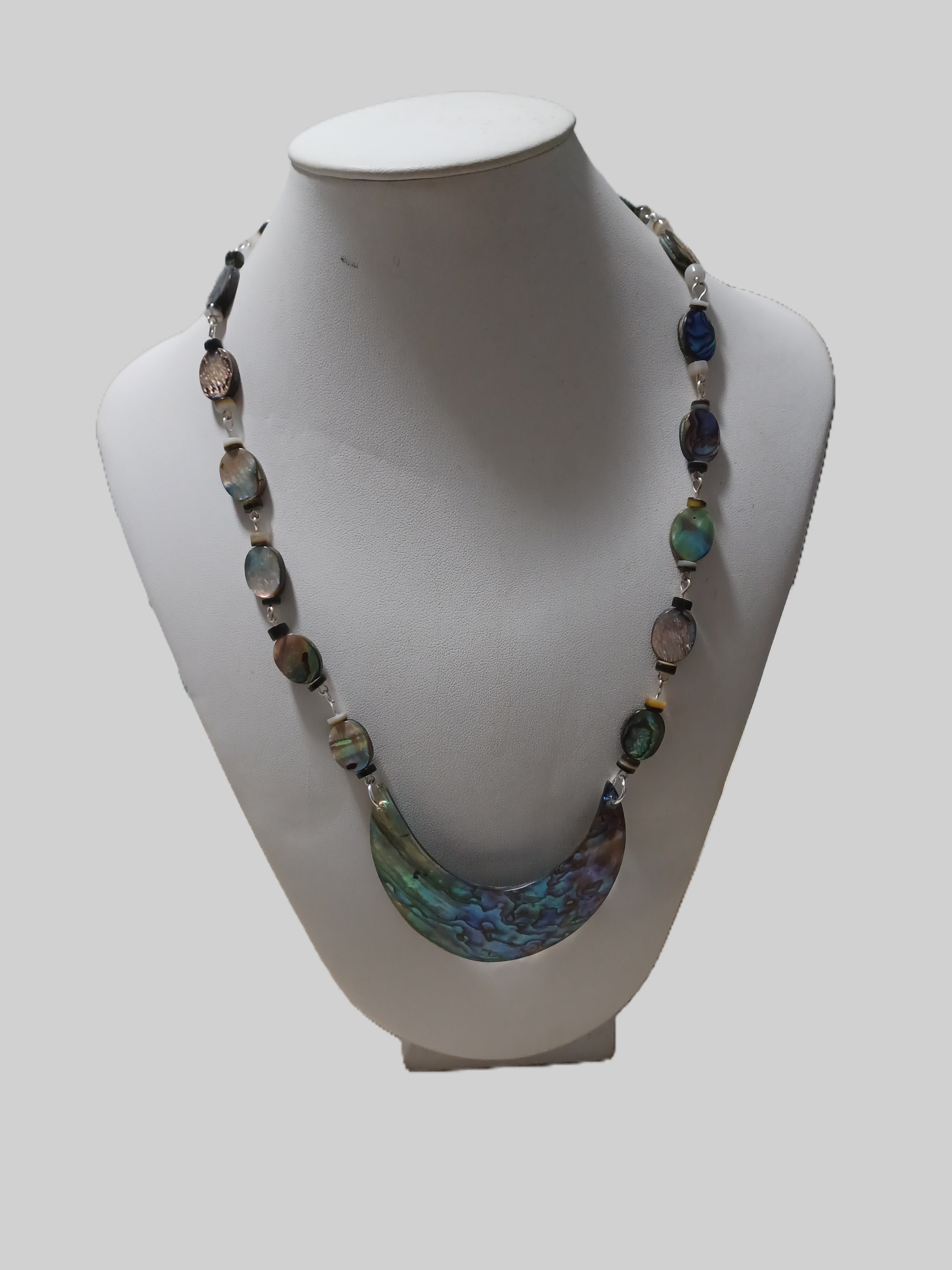 Oval Paua Shell Necklace - Choice of Focal Design
