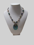 Oval Paua Shell Necklace - Choice of Focal Design