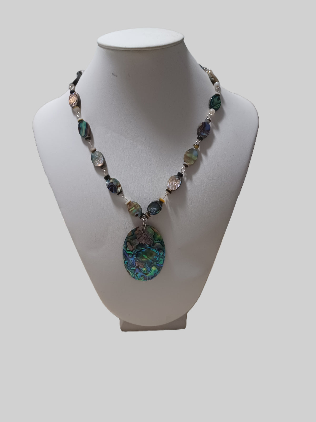 Oval Paua Shell Necklace - Choice of Focal Design
