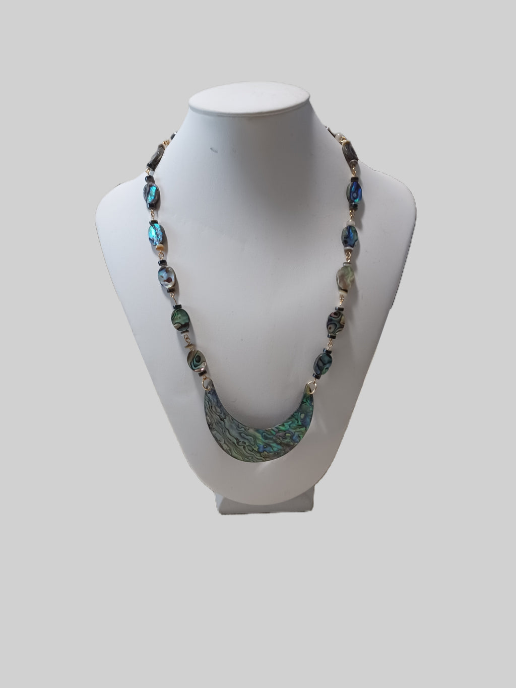 Oval Paua Shell Necklace - Choice of Focal Design