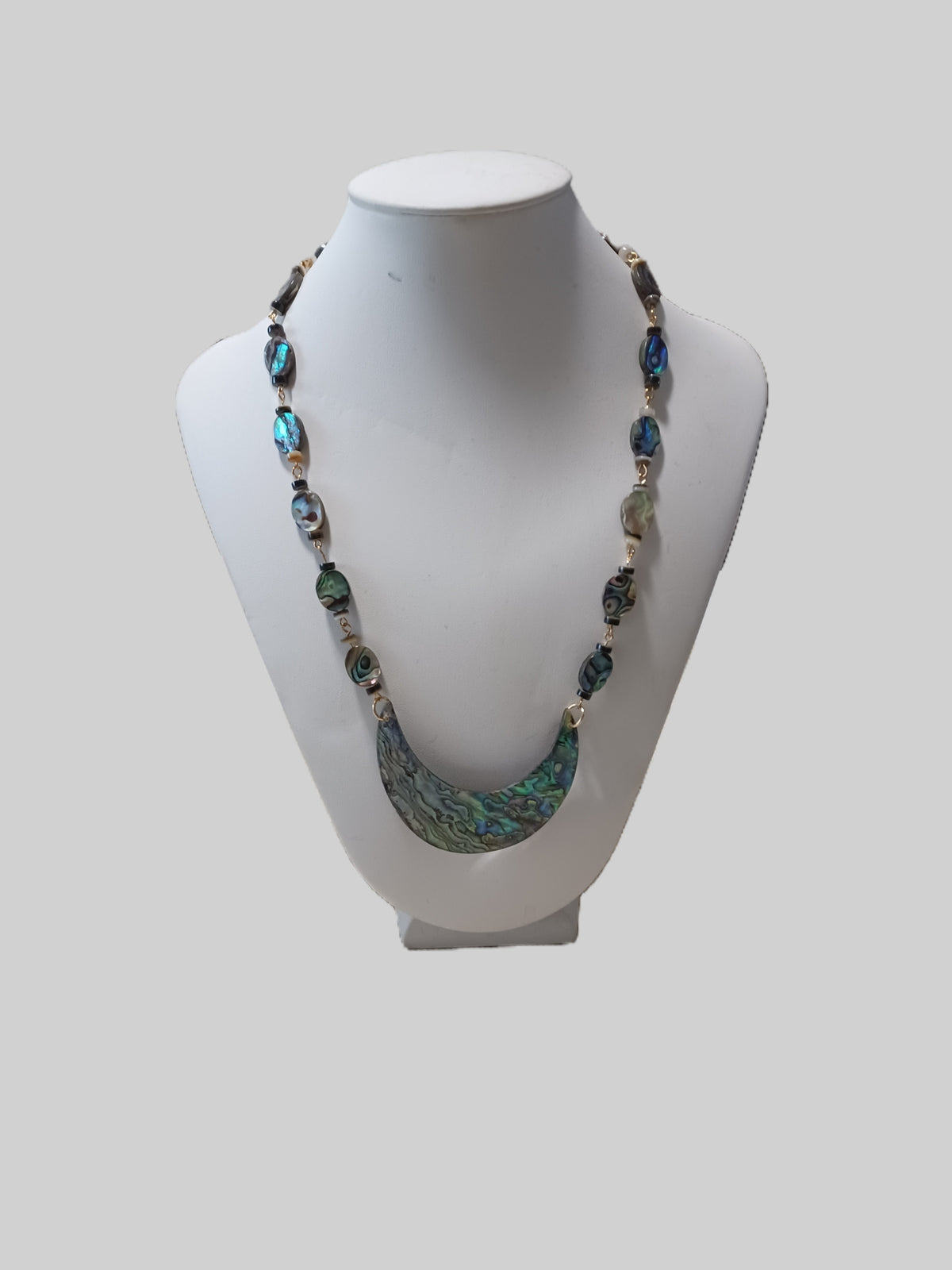 Oval Paua Shell Necklace - Choice of Focal Design