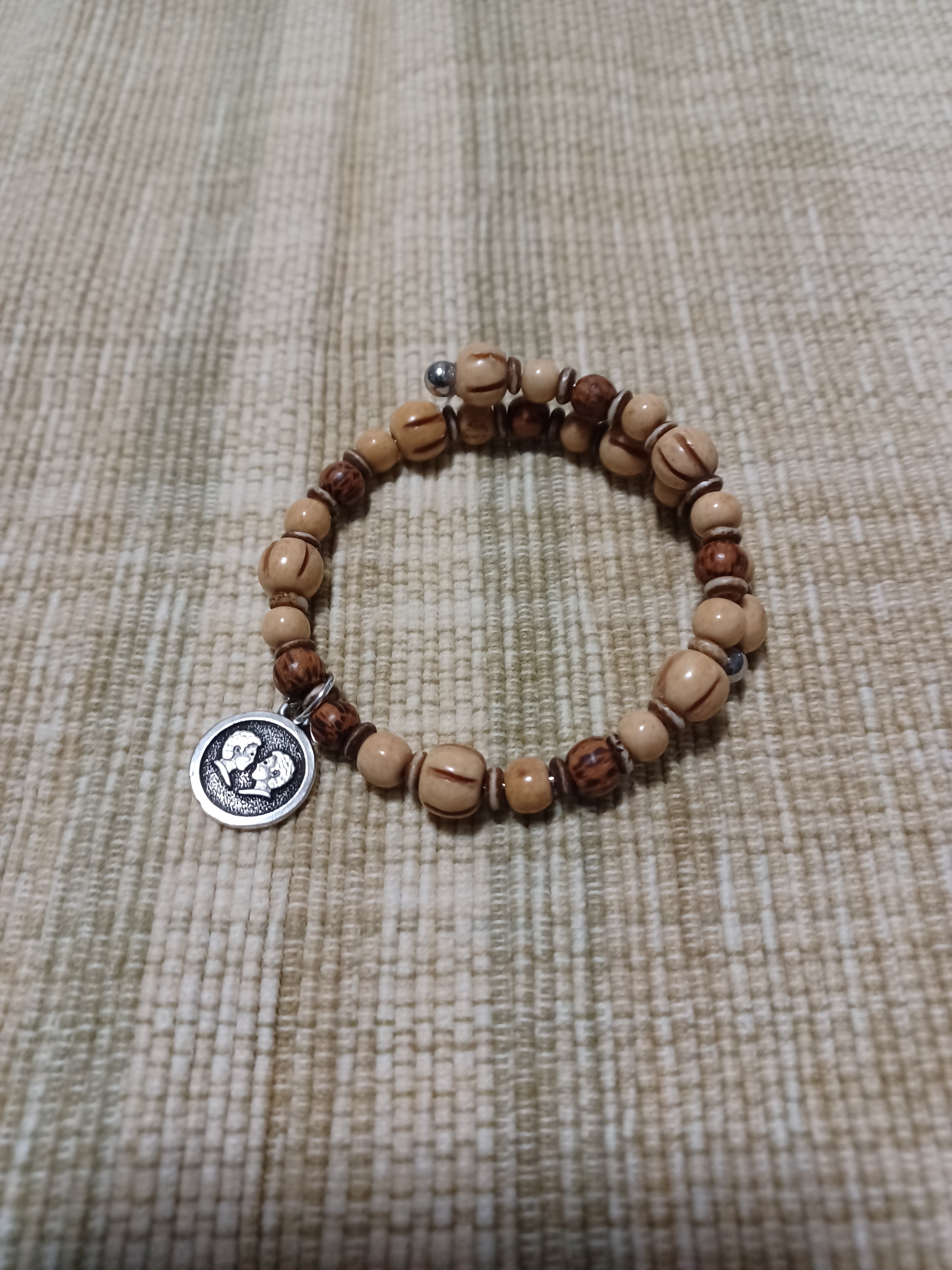 Bone Bracelet - Gemini Zodiac Sign