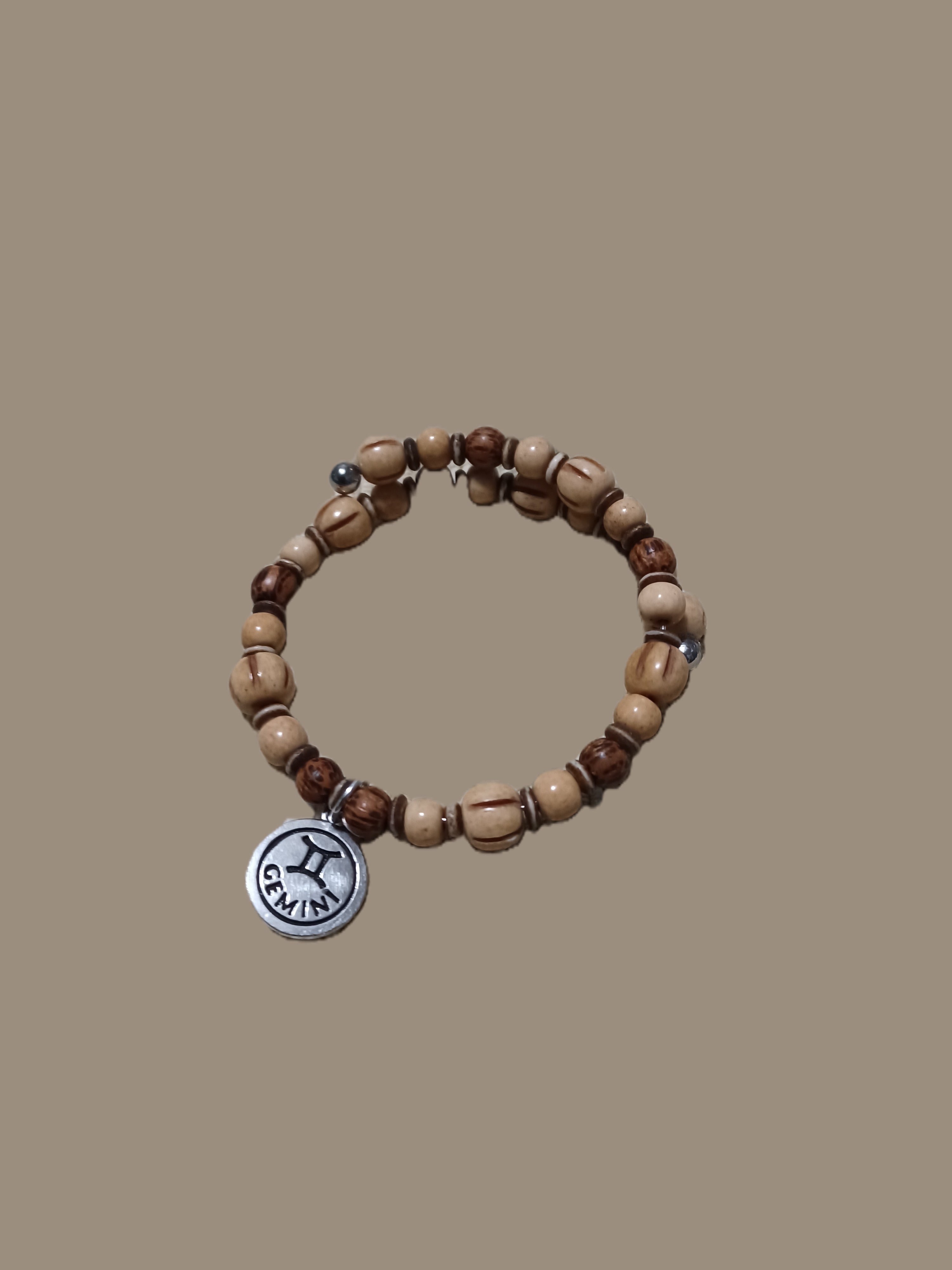 Bone Bracelet - Gemini Zodiac Sign