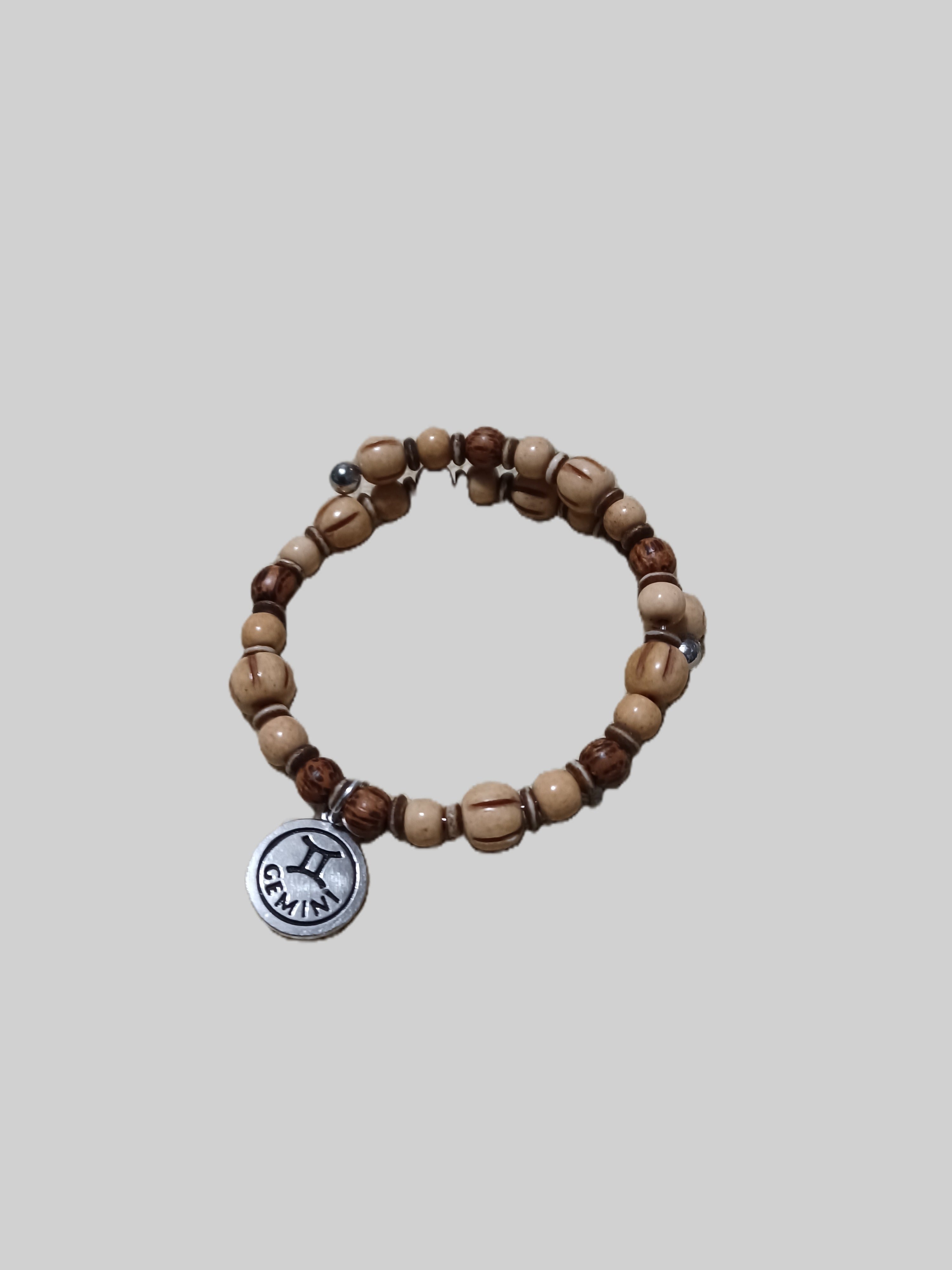Bone Bracelet - Gemini Zodiac Sign
