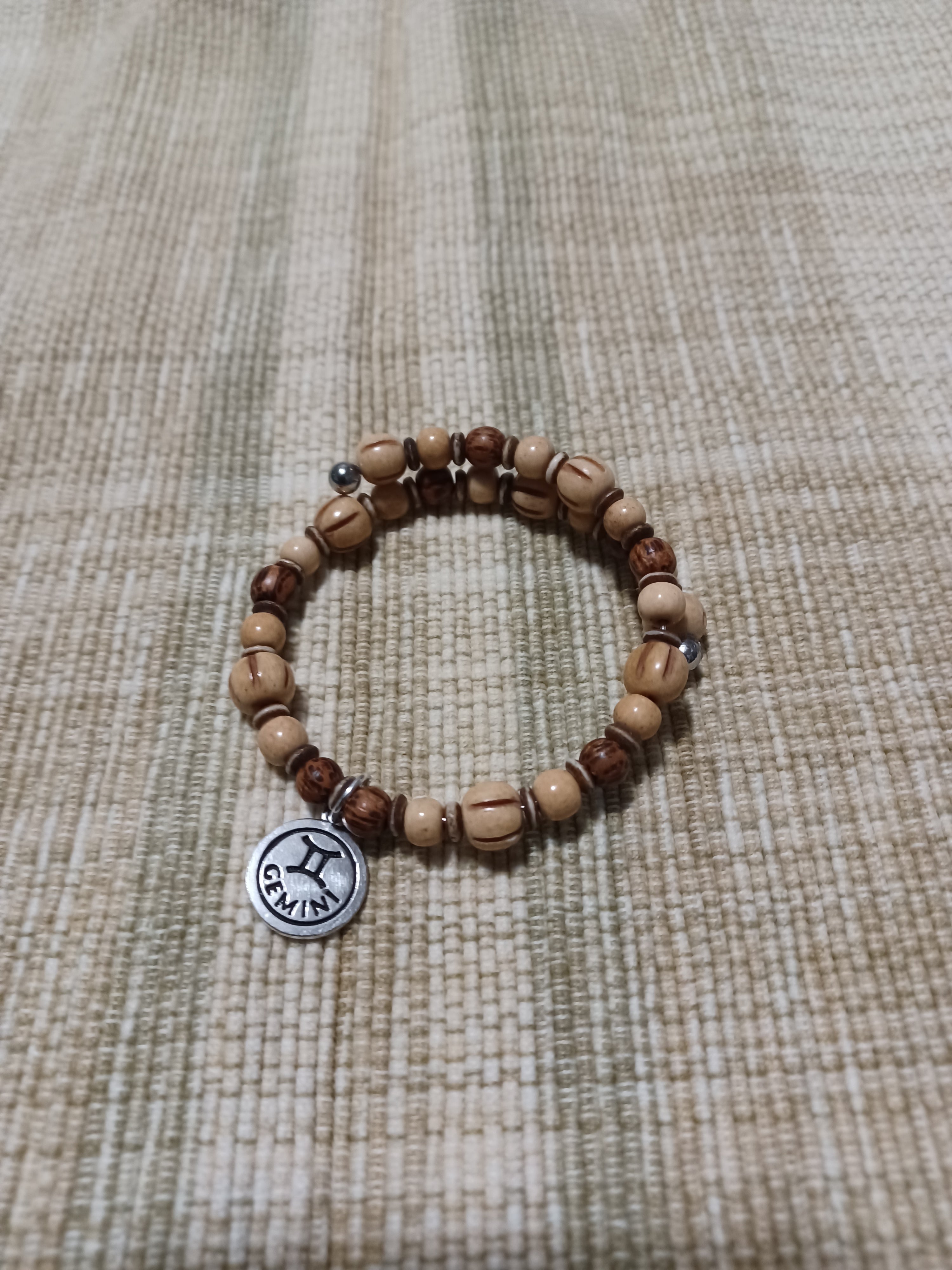 Bone Bracelet - Gemini Zodiac Sign
