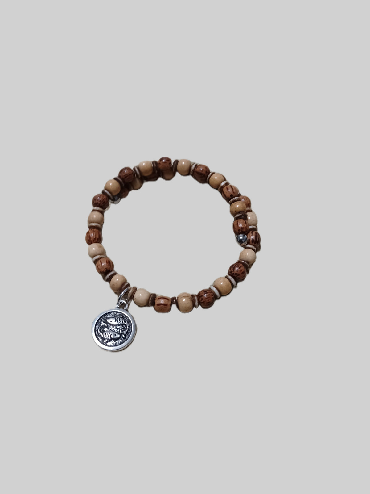Bone Bracelet - Pisces Zodiac Sign