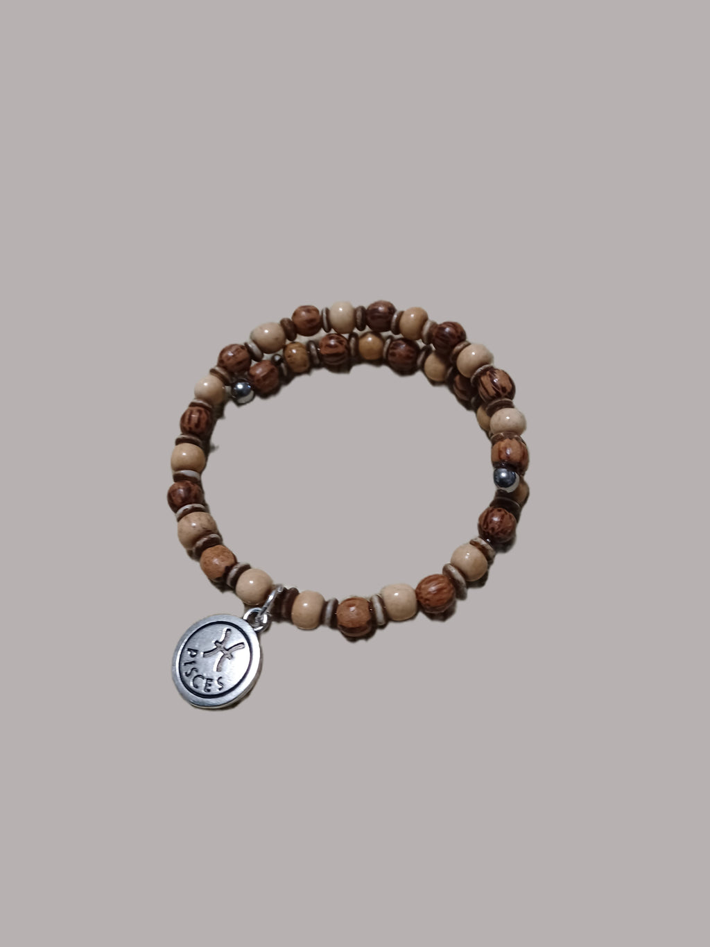 Bone Bracelet - Pisces Zodiac Sign