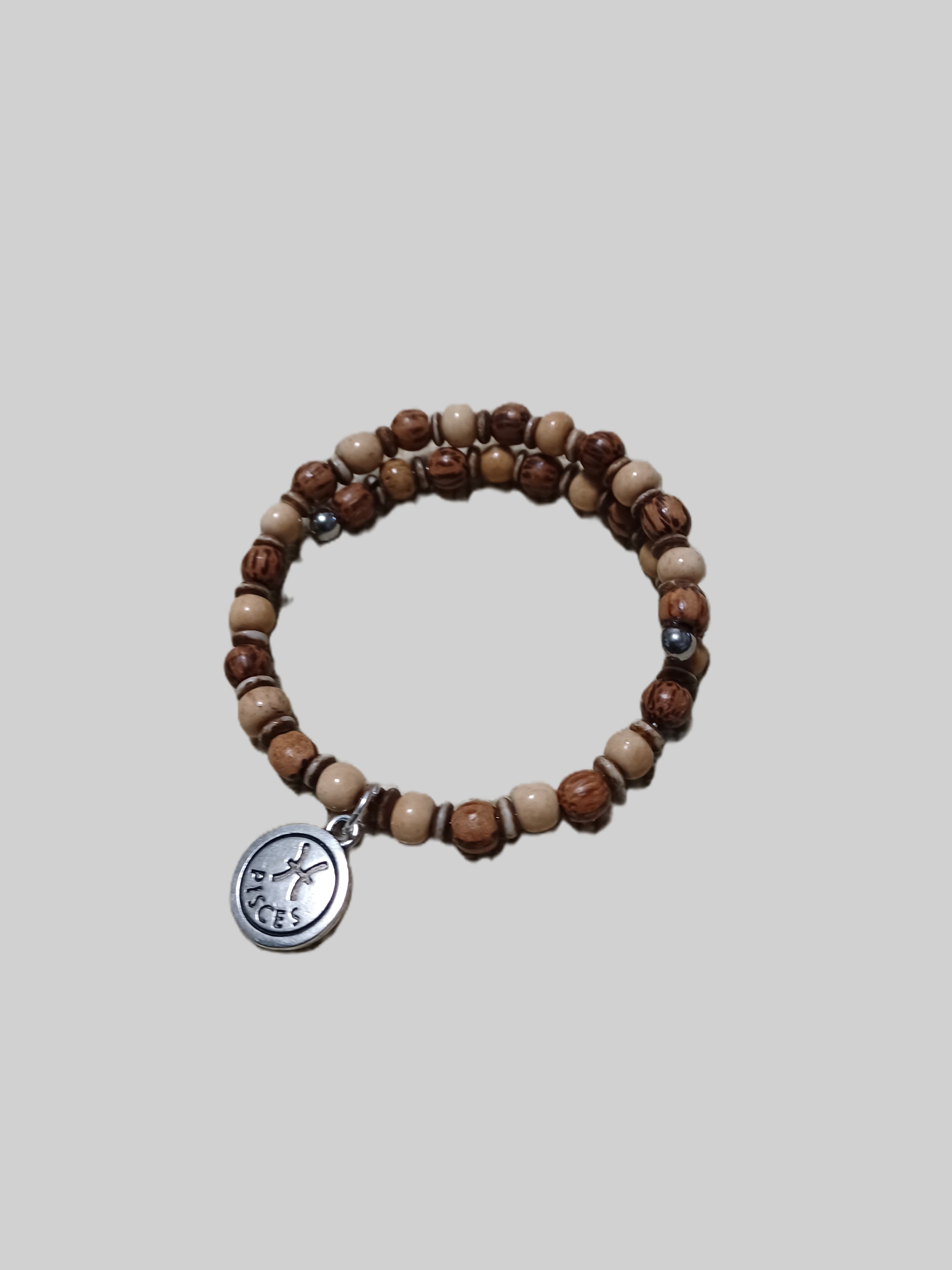 Bone Bracelet - Pisces Zodiac Sign