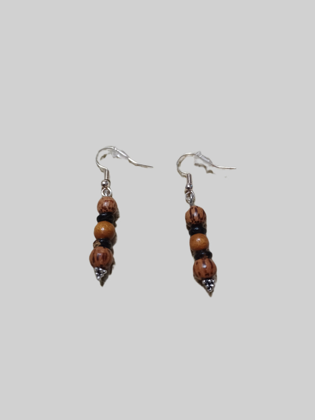 Wood Beaded Earrings