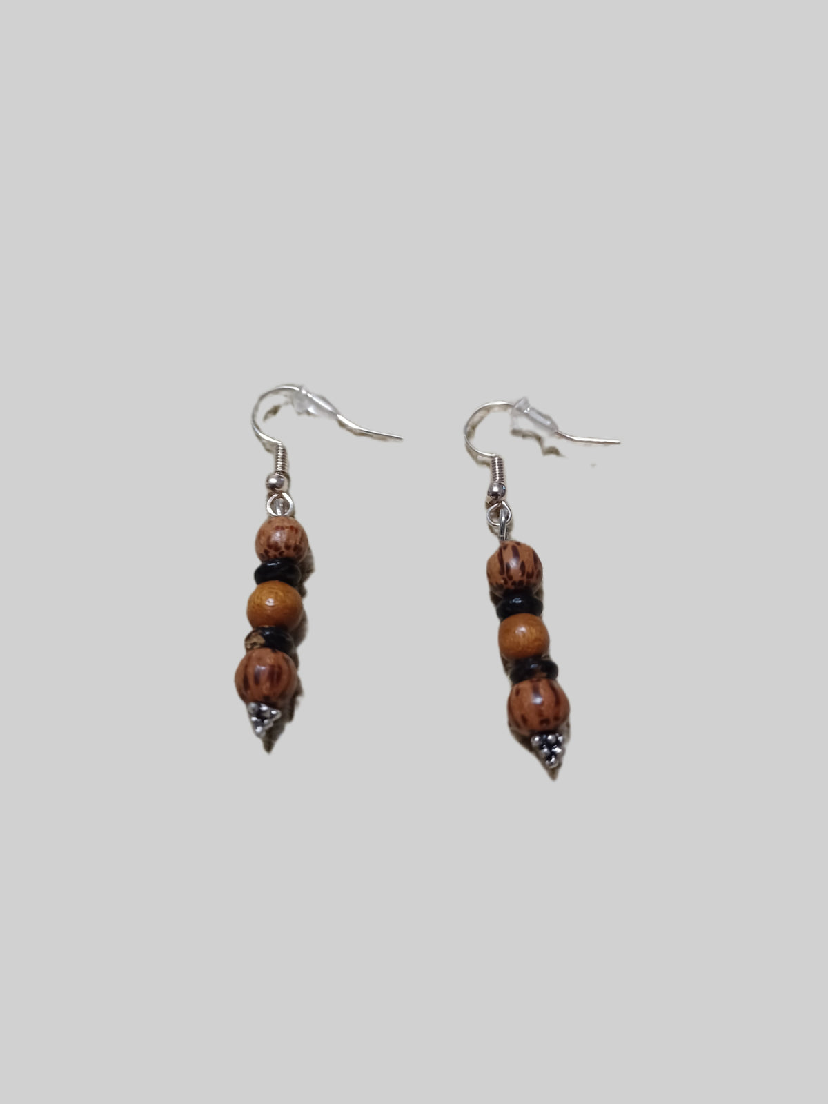 Wood Beaded Earrings
