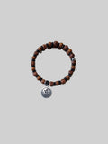 Wood Beaded Bracelet - Capricorn Zodiac Charm