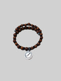Wood Beaded Bracelet - Sagittarius Zodiac Charm